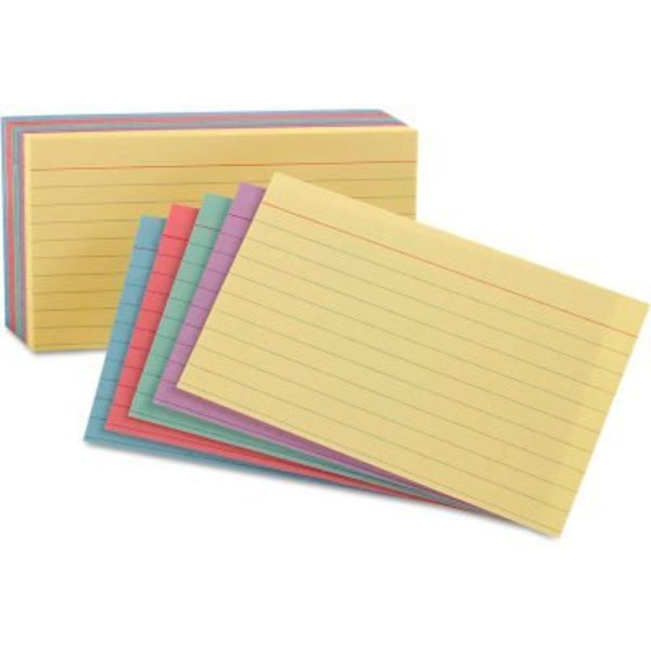 Esselte Pendaflex Corp. Oxford® Rule Index Cards 34610, 4" x 6", Assorted, 100/Pack 34610